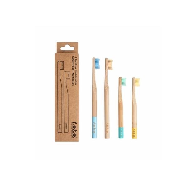 pack familar cepillos de bamboo FETE