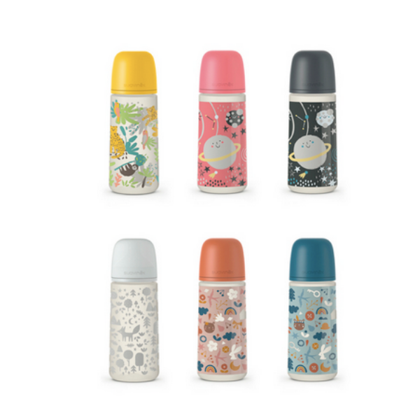 suavinex Biberon Prints Tetina Fisiológica SX Pro flujo denso 360ml