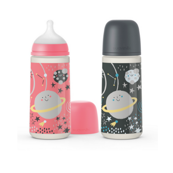 suavinex Biberon Prints Tetina Fisiológica SX Pro flujo denso 360ml