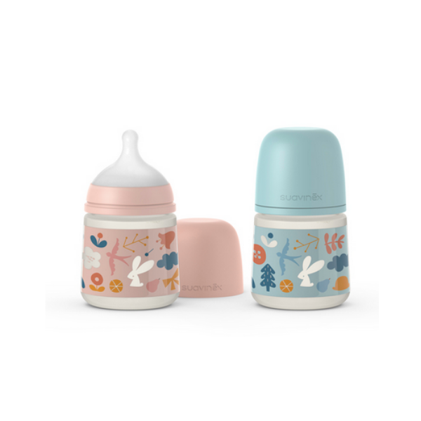 suavinex Biberon Prints Tetina Fisiológica SX Pro flujo denso 150ml