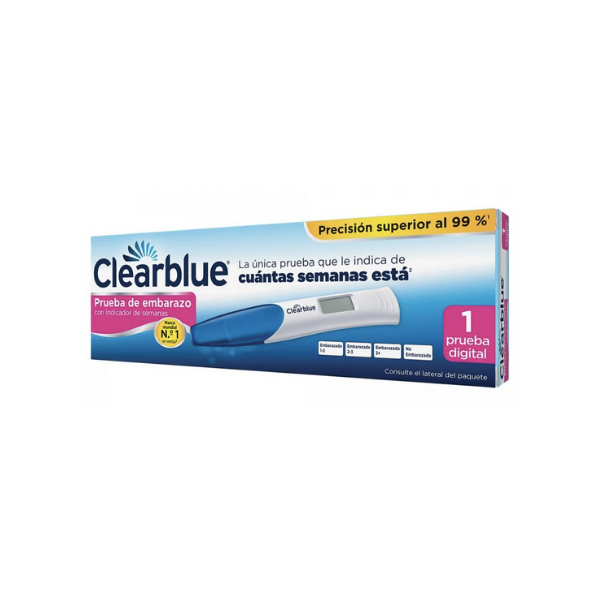 clear blue test de embarazo digital