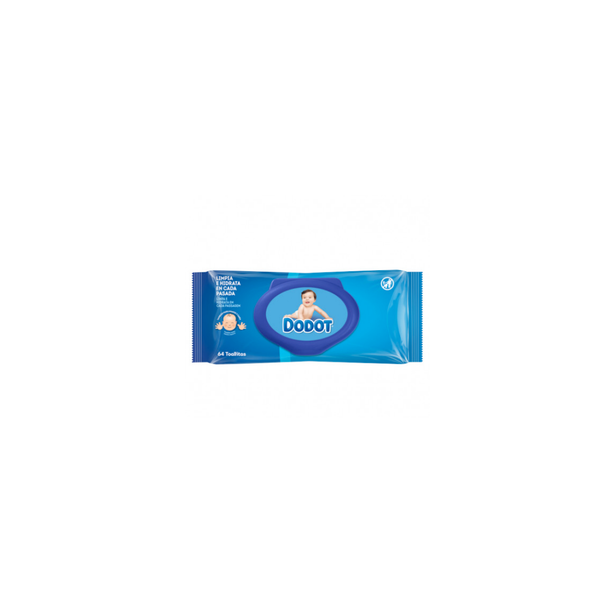 dodot toallitas tapa azul 64 unidades