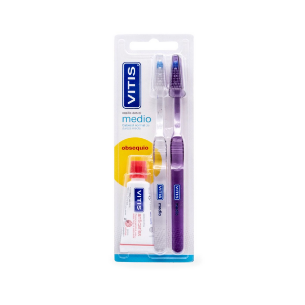 Duplo Vitis Cepillo Medio Adulto