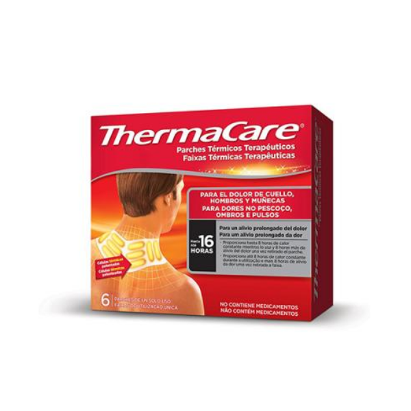 THERMACARE PARCHES TERMICOS CUELLO HOMBROS Y MUÑECAS 6...