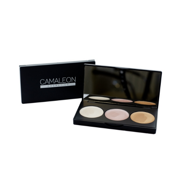 camaleon PALETA 3 ILUMINADORES EN CREMA 100 NATURAL
