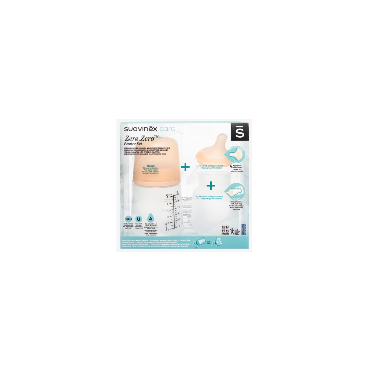 Suavinex Zero Zero Set Inicio Biberon  Recambios