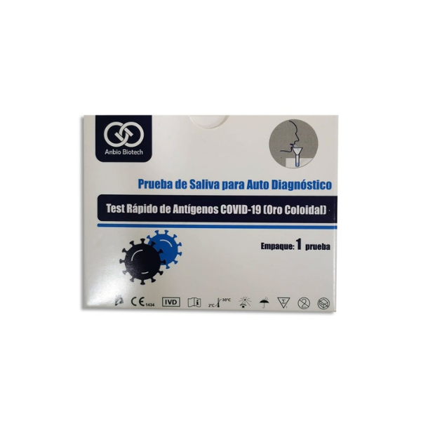 Test Antígenos saliva anbio biotech 1 unidad