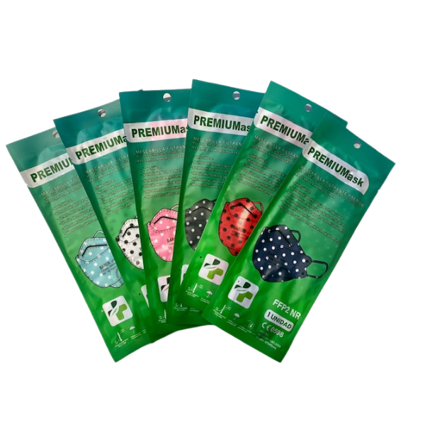 ffp2 tipo pez LUNARES PACK 10 UNIDADES