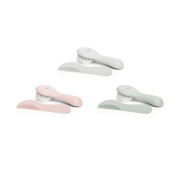 Set cepillo y peine para bebé Hygge de suavinex GRIS 2