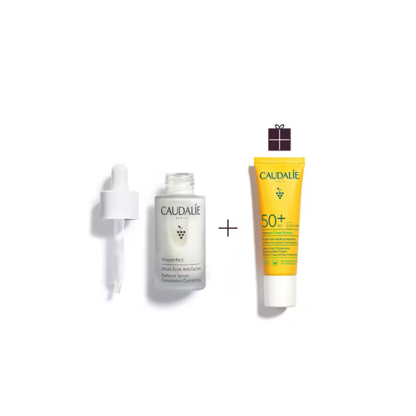 Cofre caudalie Dúo Antimanchas Serum Vinoperfect  vinosun