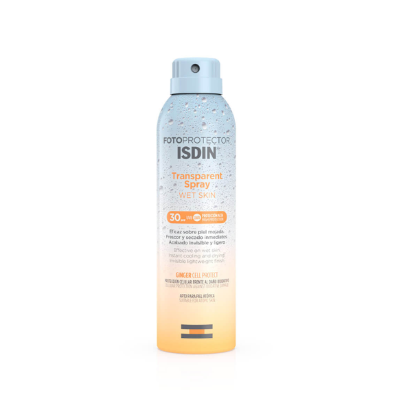 Isdin Fotoprotector Spray Transparente Wet Skin SPF30 200ml