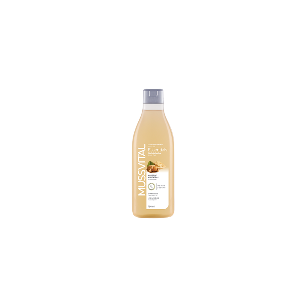 MUSSVITAL Gel de baño  Aceite de almendras  750 ml