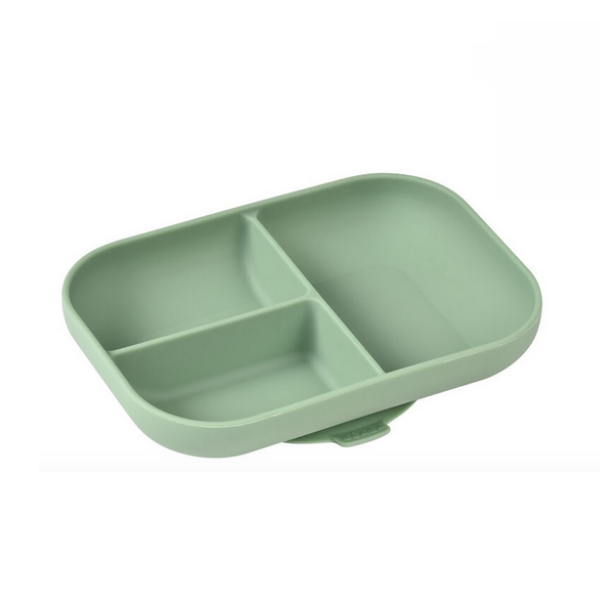 Béaba Plato Compartimentado Silicona Verde Salvia
