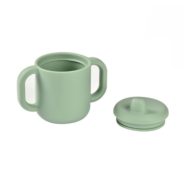 BÉABA Taza de aprendizaje de silicona VERDE SALVIA sage green