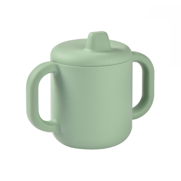 BÉABA Taza de aprendizaje de silicona VERDE SALVIA sage green