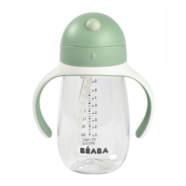 BÉABA Taza con pajita 300 ml VERDE SALVIA sage green