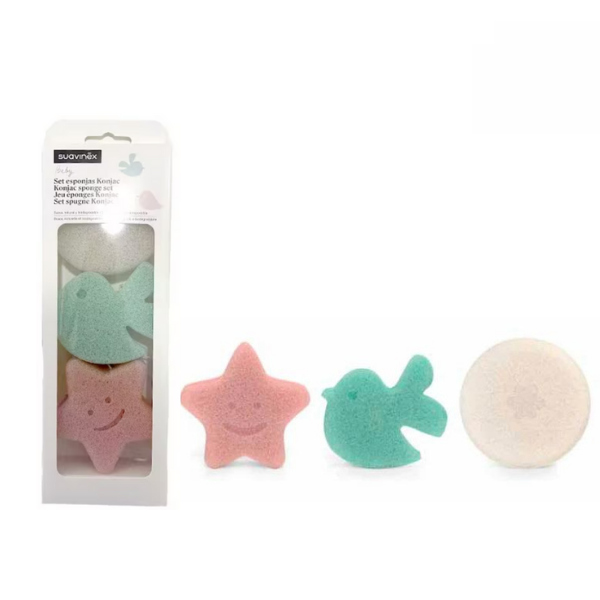 SUAVINEX SET ESPONJAS KONJAC 3 UNIDADES