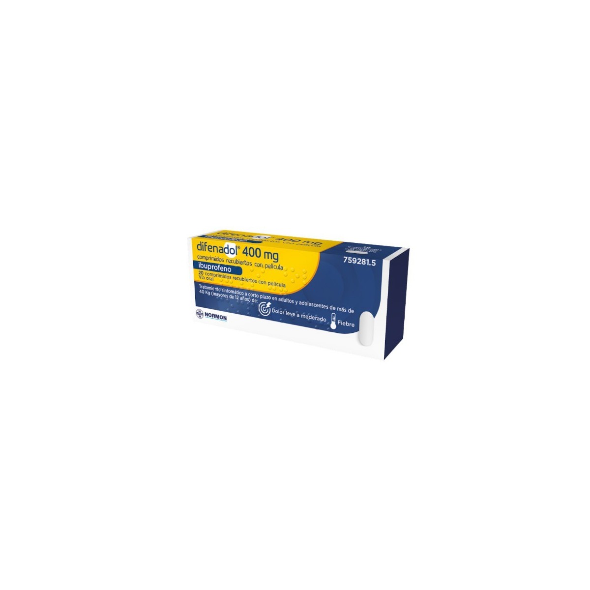 DIFENADOL 400 MG COMPRIMIDOS RECUBIERTOS CON...