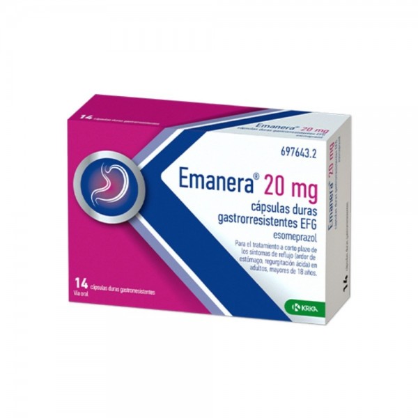 EMANERA 20 MG CÁPSULAS DURAS GASTRORRESISTENTES EFG