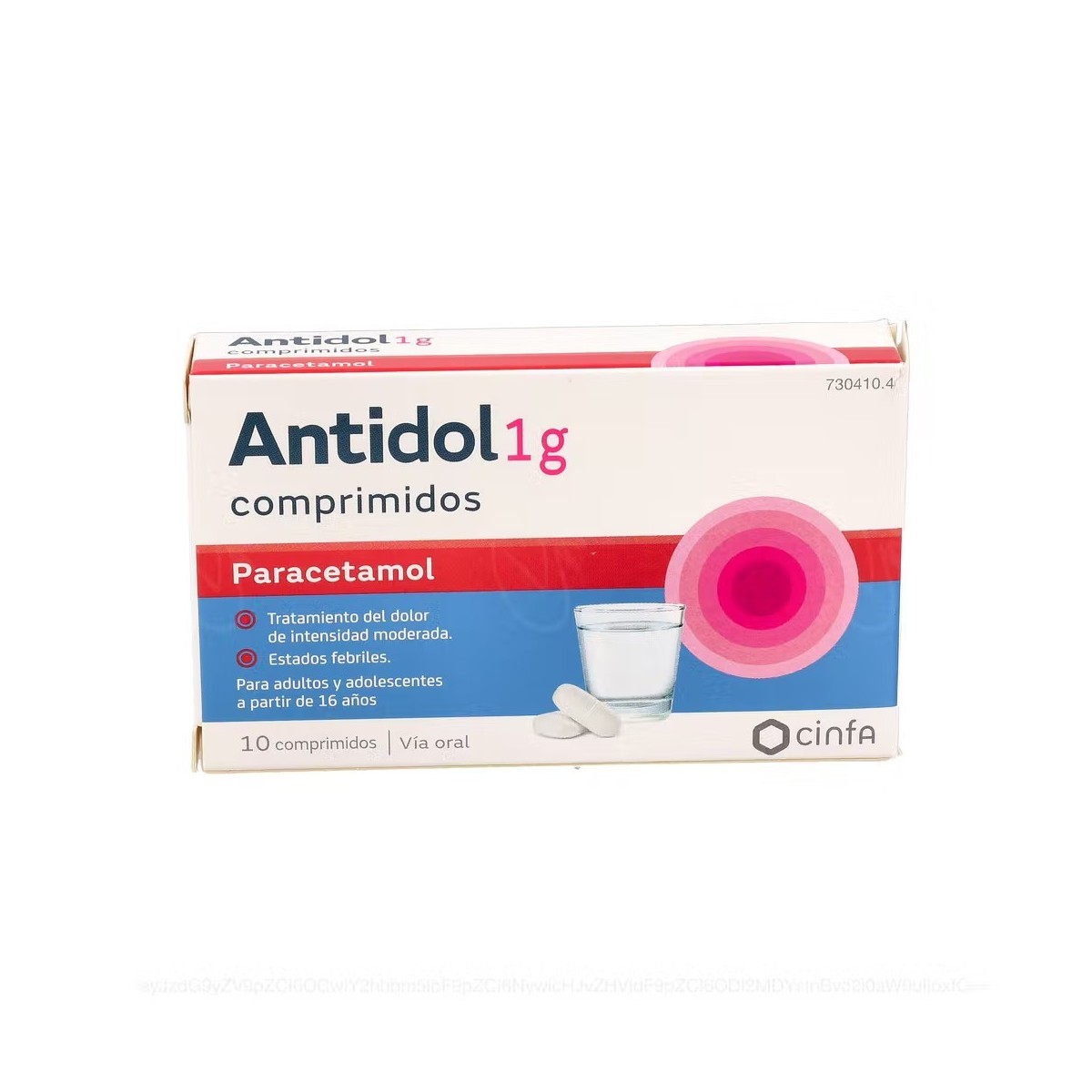 ANTIDOL 1 G COMPRIMIDOS, 10 comprimidos