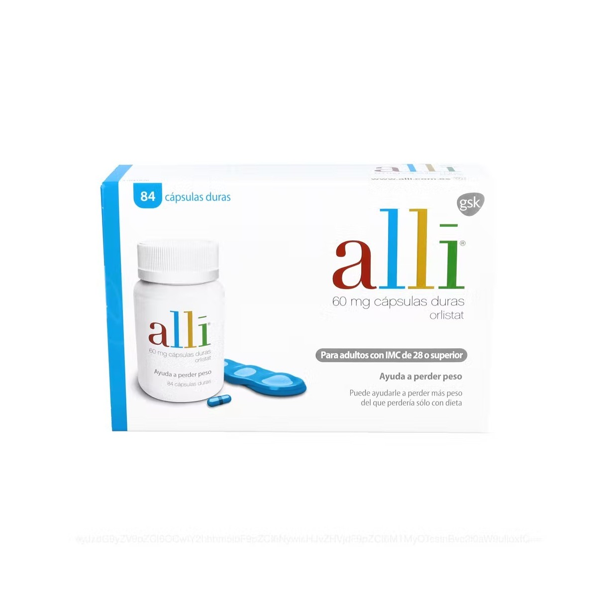 ALLI 60 mg CAPSULAS DURAS, 84 capsulas