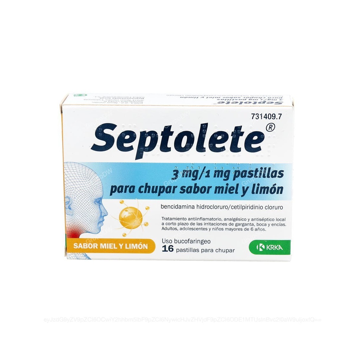 SEPTOLETE 3 mg/1 mg PASTILLAS PARA CHUPAR SABOR...