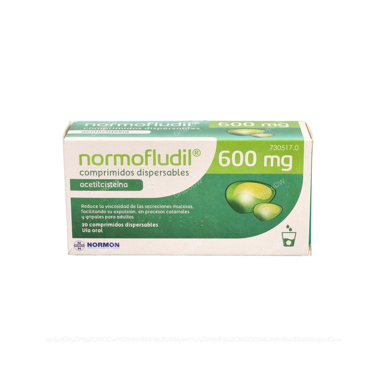 NORMOFLUDIL 600 mg COMPRIMIDOS DISPERSABLES, 20...