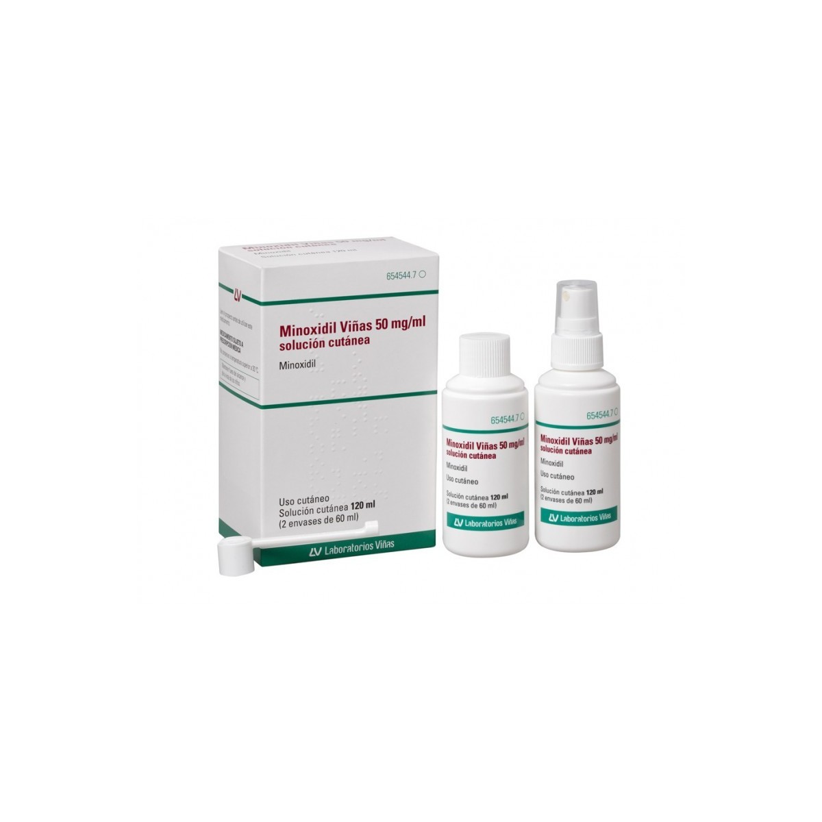 MINOXIDIL VIÑAS 50 mg/ml SOLUCION CUTANEA