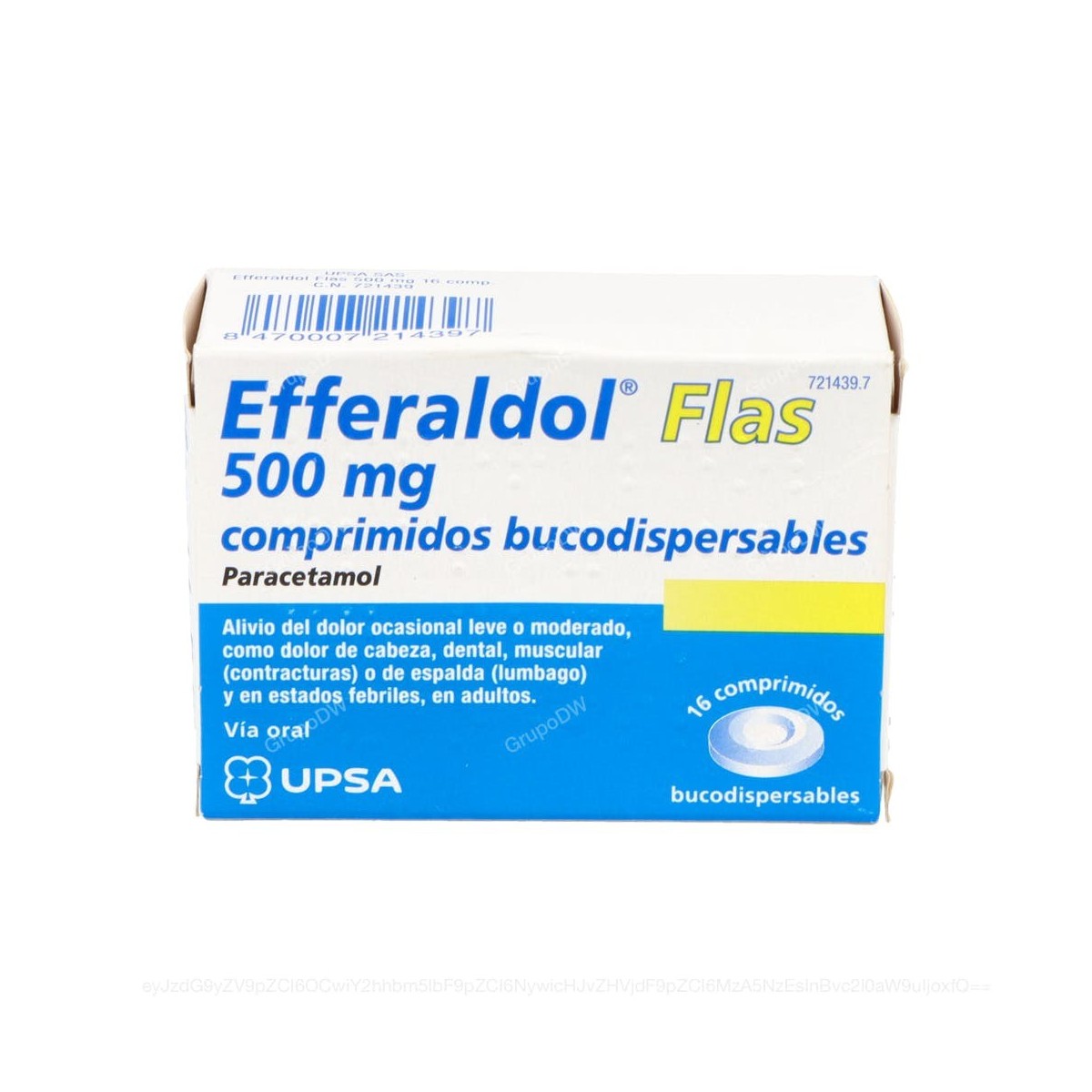 EFFERALDOL FLAS 500 mg COMPRIMIDOS...