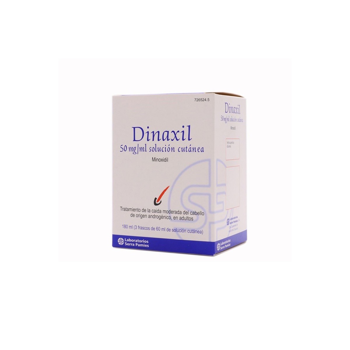 DINAXIL 50 mg/ml SOLUCION CUTANEA, 3 frascos de...