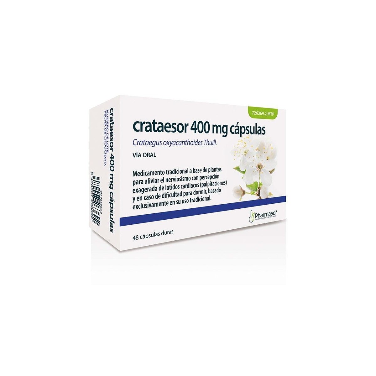CRATAESOR 400 mg CAPSULAS