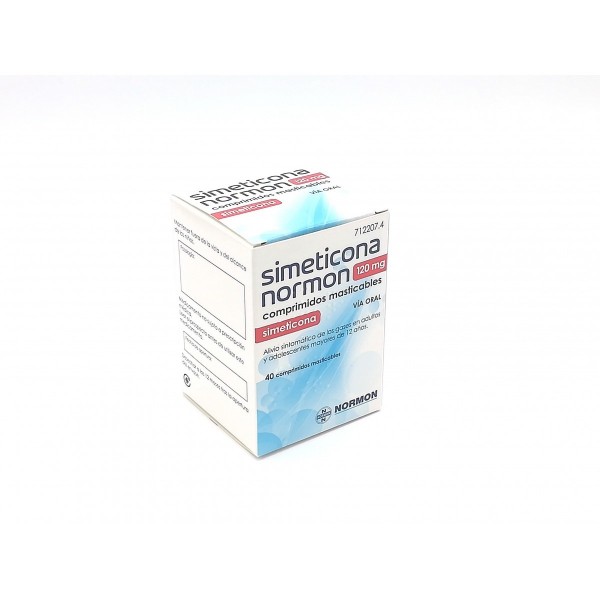 SIMETICONA NORMON 120 mg COMPRIMIDOS MASTICABLES, 40...