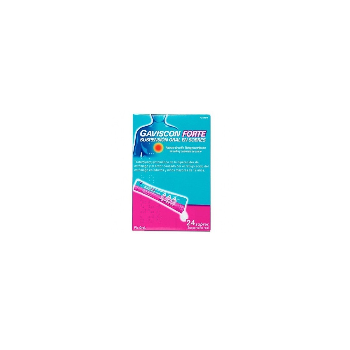 GAVISCON FORTE SUSPENSION ORAL EN SOBRES, 24...