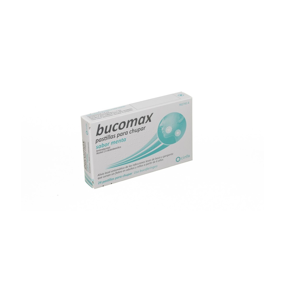 BUCOMAX PASTILLAS PARA CHUPAR SABOR MENTA, 24...