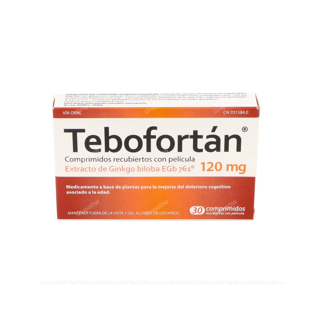 TEBOFORTAN 120 mg COMPRIMIDOS RECUBIERTOS CON...