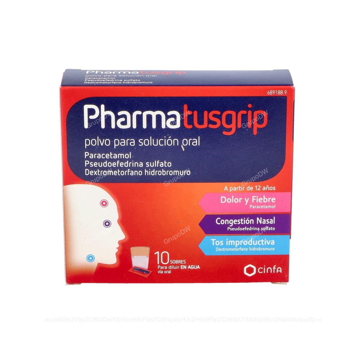 PHARMATUSGRIP POLVO PARA SOLUCION ORAL, 10 sobres