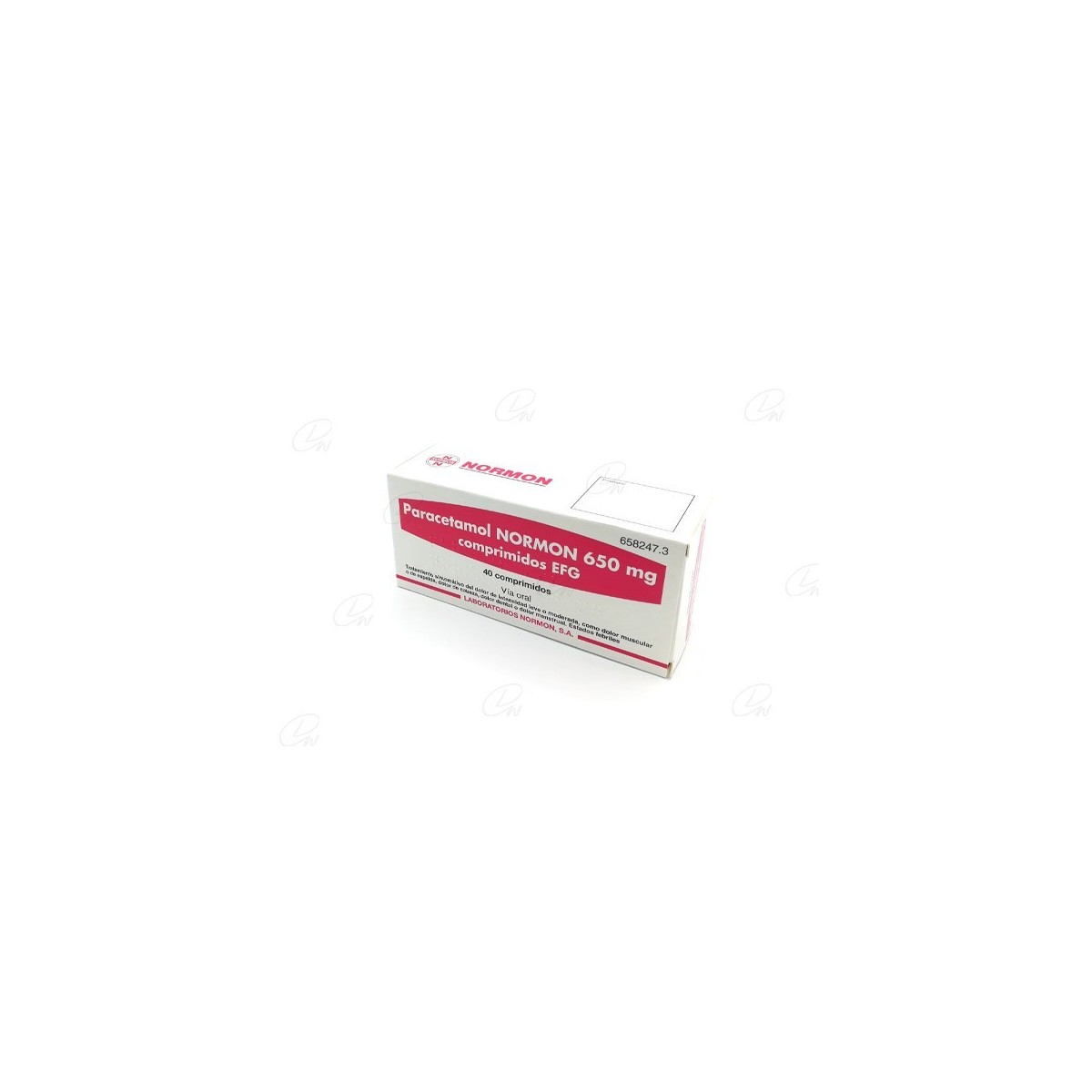 PARACETAMOL NORMON 650 mg COMPRIMIDOS EFG, 40...