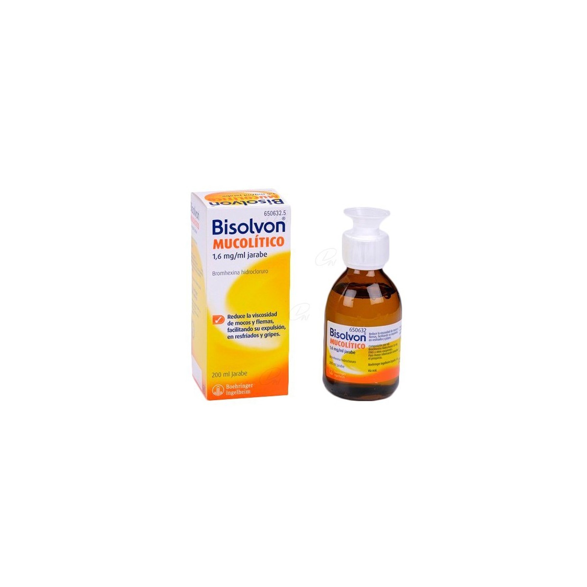 BISOLVON MUCOLITICO 1,6 mg/ ml JARABE, 1 frasco...