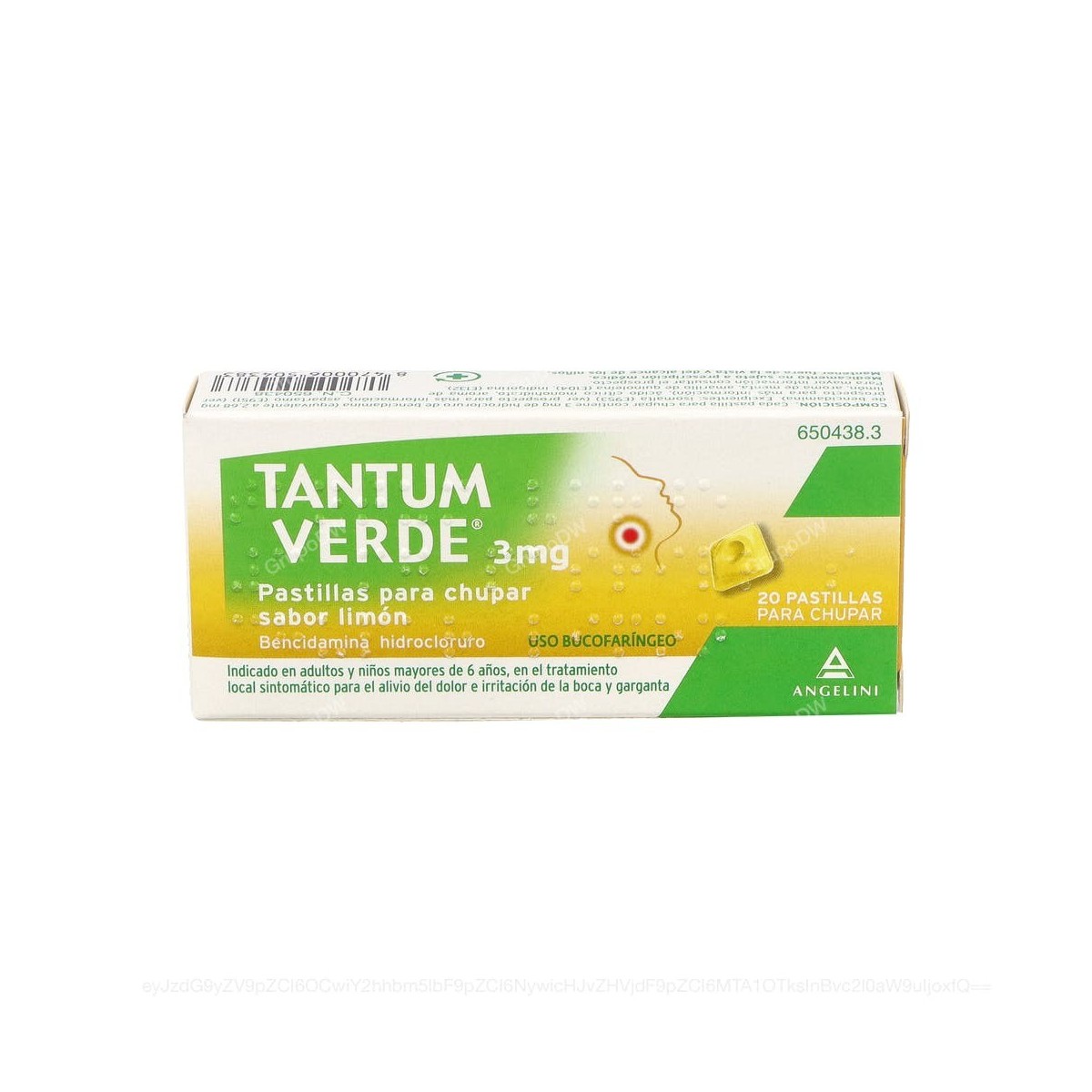TANTUM VERDE 3 mg PASTILLAS PARA CHUPAR SABOR...