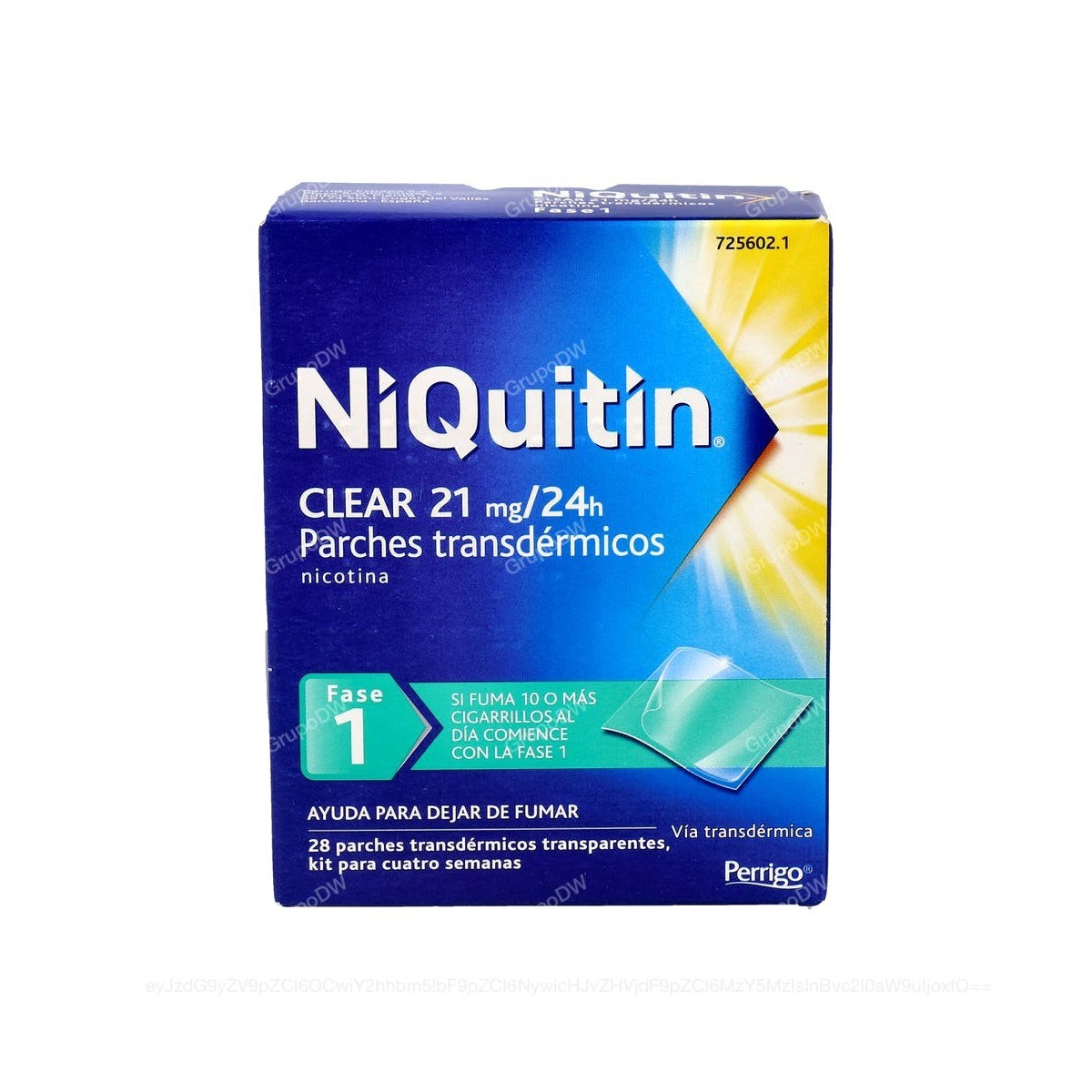 NIQUITIN CLEAR 21 mg/24 HORAS PARCHE...