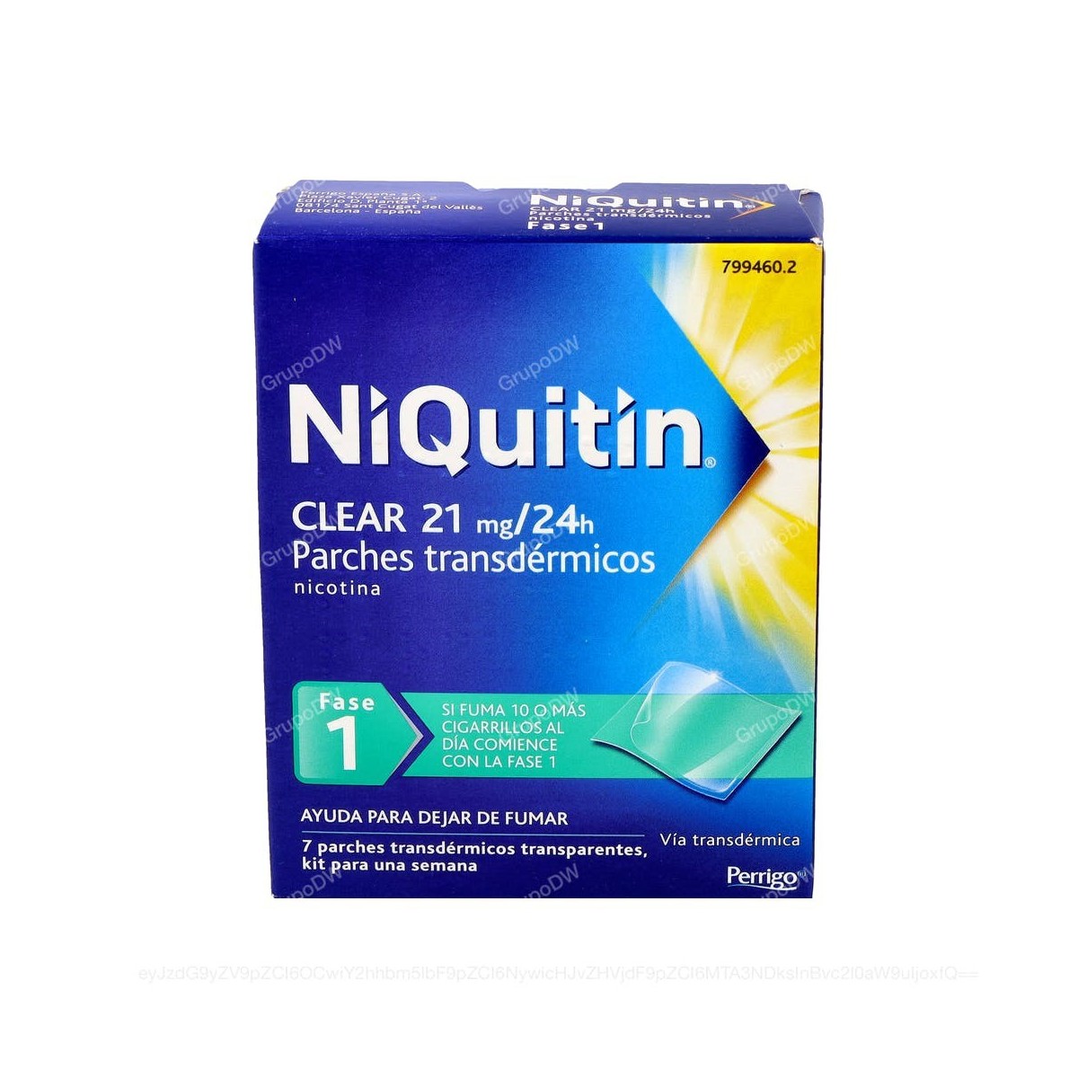 NIQUITIN CLEAR 21 mg/24 HORAS PARCHE...