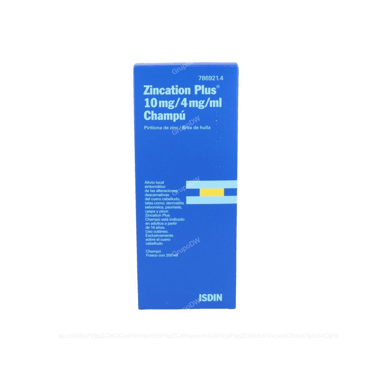 ZINCATION PLUS 10 mg/4 mg/ml CHAMPU, 1 frasco...