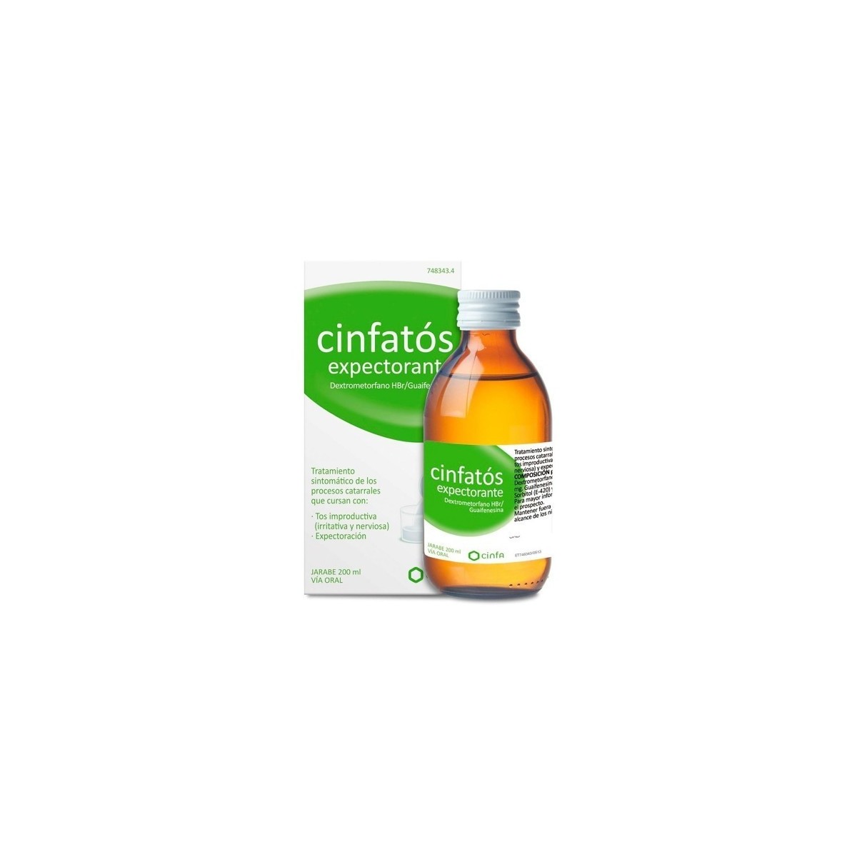 CINFATOS EXPECTORANTE 2 mg/ml + 20 mg/ml...