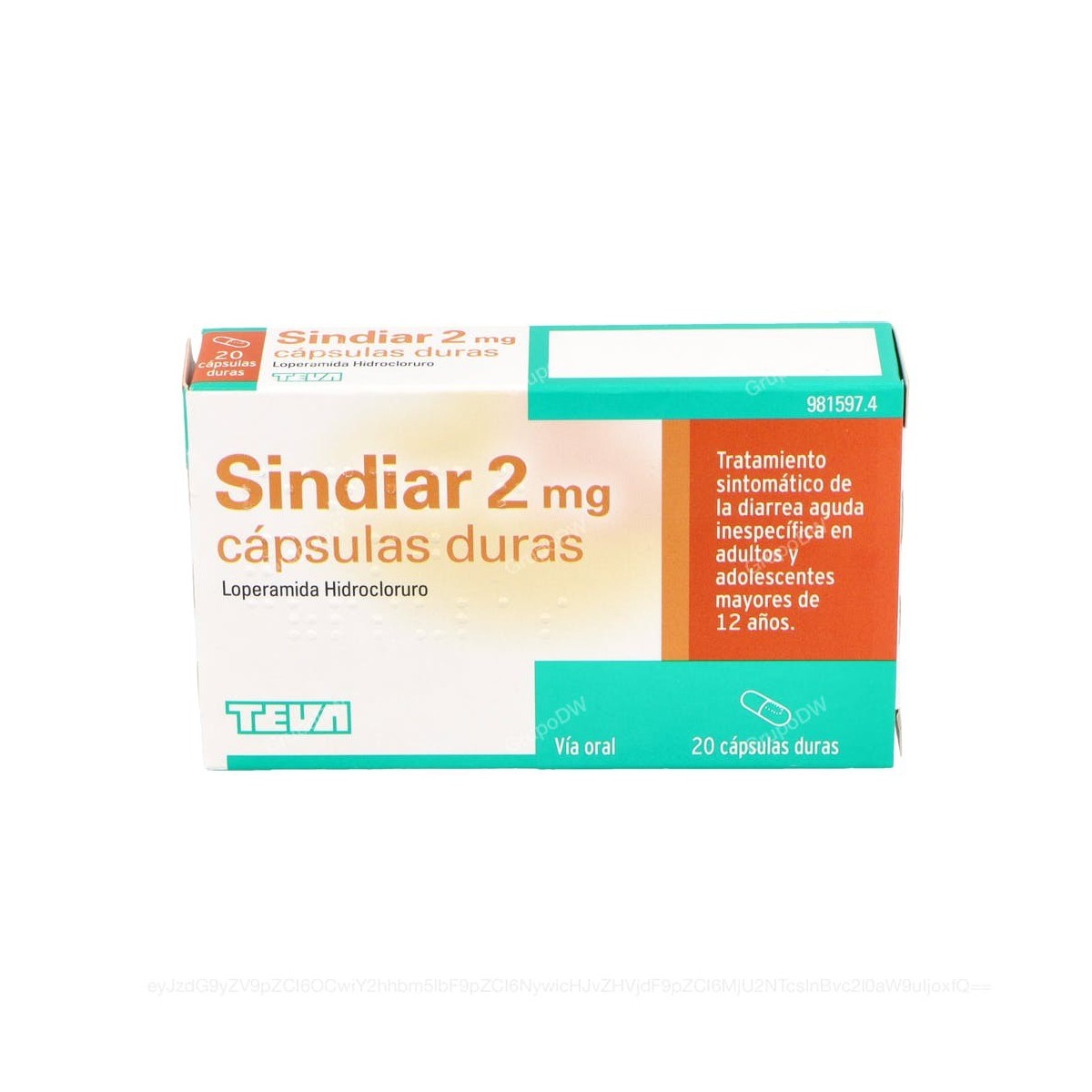 SINDIAR 2 mg CAPSULAS DURAS, 20 capsulas