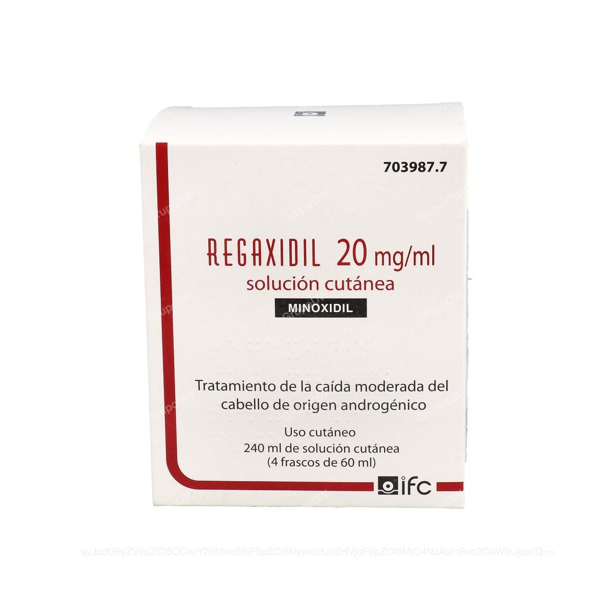 REGAXIDIL 20 mg/ml SOLUCION CUTANEA, 4 frascos...