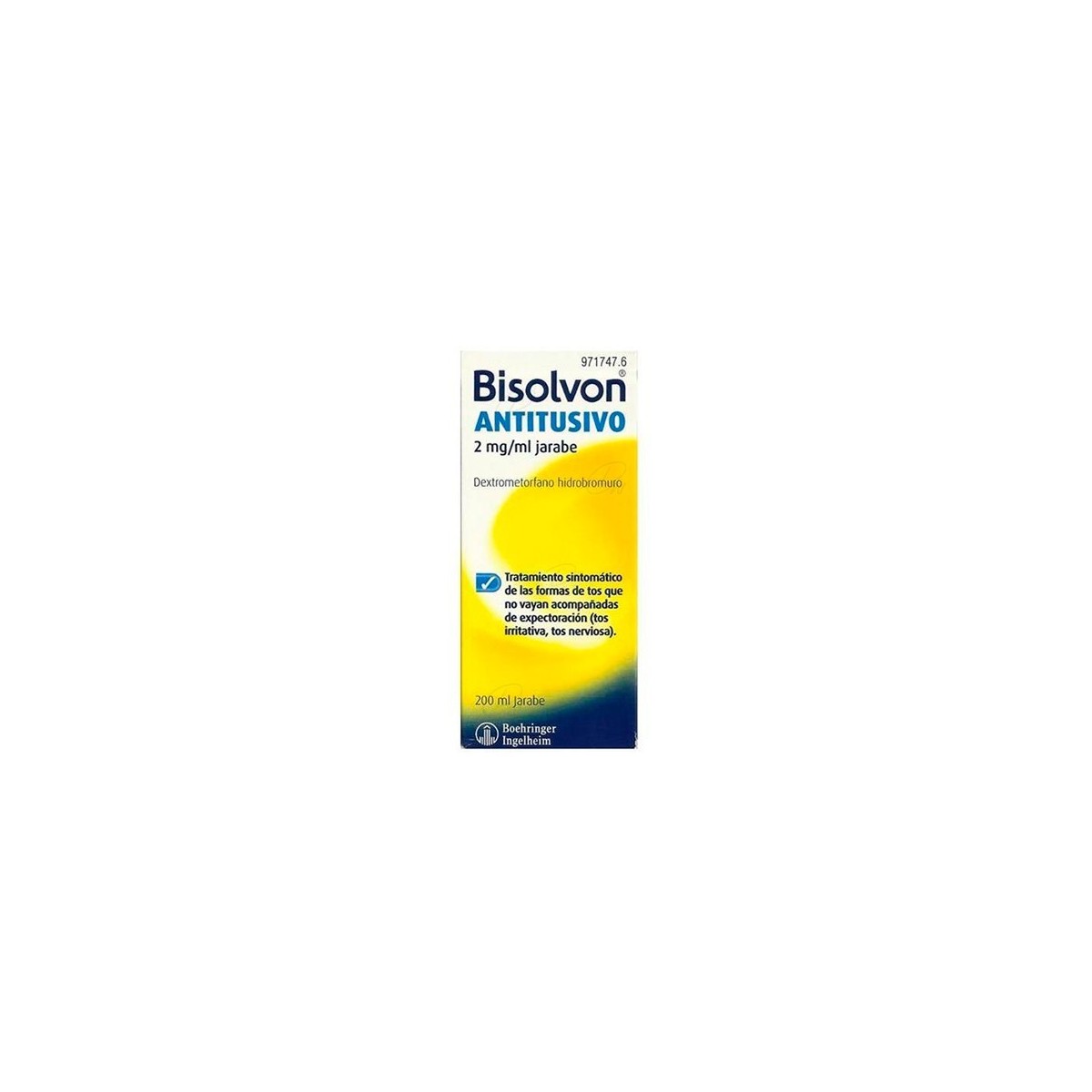 BISOLVON ANTITUSIVO 2 mg/ ml JARABE, 1 frasco...
