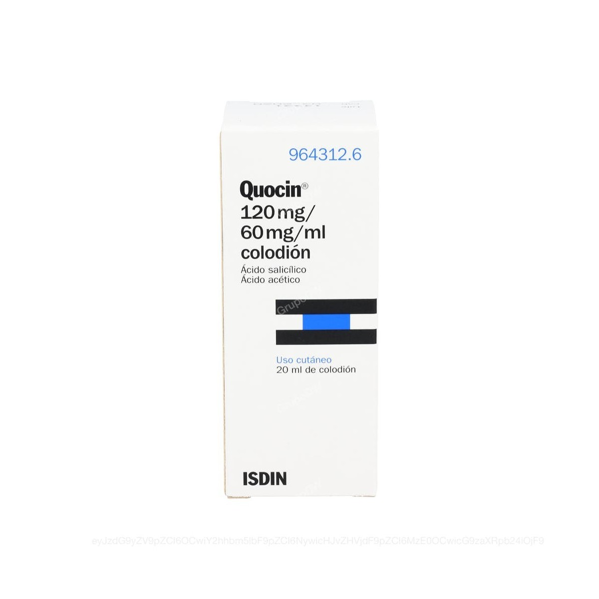 QUOCIN 120 mg/ 60 mg/ ml COLODION, 1 frasco de...