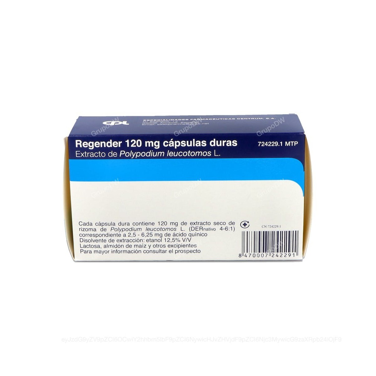 REGENDER 120 mg CAPSULAS DURAS, 96 capsulas