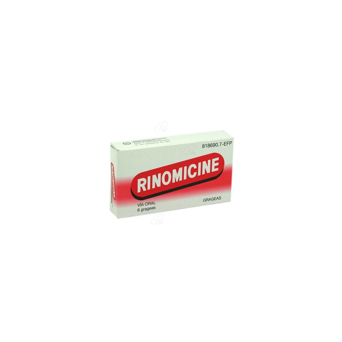 RINOMICINE COMPRIMIDOS RECUBIERTOS, 6 grageas