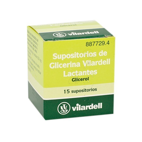 SUPOSITORIOS DE GLICERINA VILARDELL LACTANTES, 15...